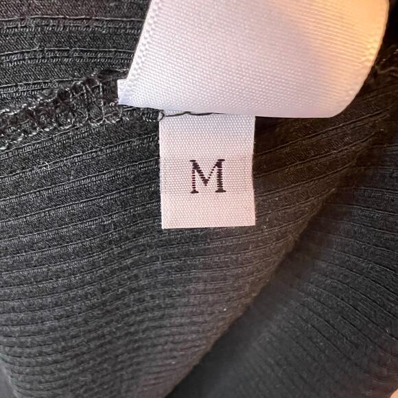 STILLWATER Did it Again Rib Dress Long Sleeve Midi Dress in Black Women’s Medium - Picture 13 of 13